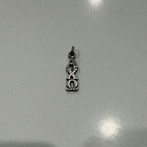 Silver Greek Letters Pendant